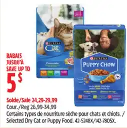 Canadian Tire Selected Dry Cat or Puppy Food offer