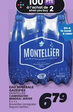 IGA MONTELLIER CARBONATED MINERAL WATER offer