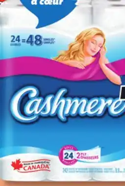 IGA CASHMERE MÉGA PAPER TOWELS, FACIAL TISSUES OR BATHROOM TISSUE offer