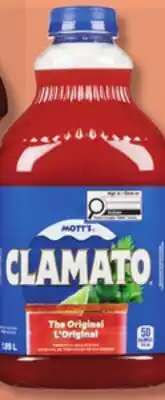 IGA CLAMATO ICE TEA, VEGETABLE OR TOMATO CLAM COCKTAIL offer