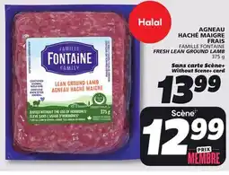 IGA FAMILLE FONTAINE FRESH LEAN GROUND LAMB offer