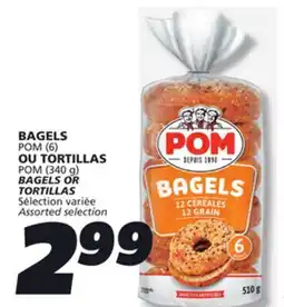 IGA POM (340 g) BAGELS offer