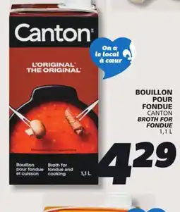 IGA CANTON BROTH FOR FONDUE offer