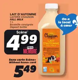 IGA LAITERIE CHAGNON FALL MILK offer