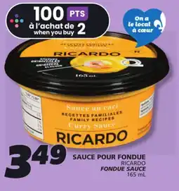 IGA RICARDO FONDUE SAUCE offer