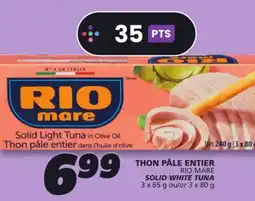 IGA RIO MARE SOLID WHITE TUNA offer