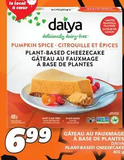 IGA DAIYA PLANT-BASED CHEEZECAKE offer