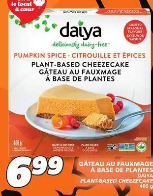 IGA DAIYA PLANT-BASED CHEEZECAKE offer