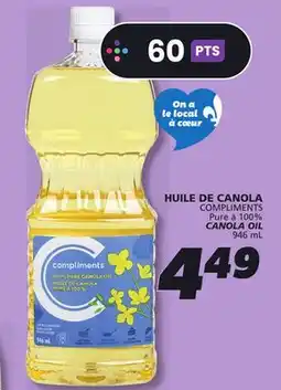 IGA COMPLIMENTS CANOLA OIL offer
