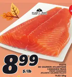 IGA FRESH CANADIAN ATLANTIC SALMON FILLETS offer
