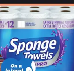 IGA SPONGE TOWELS PAPER TOWELS, FACIAL TISSUES OR BATHROOM TISSUE offer