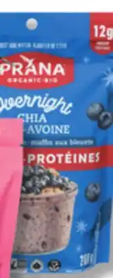 IGA PRANA ORGANIC GRANOLA CEREAL OR OVERNIGHT CHIA offer