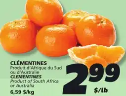 IGA CLEMENTINES offer