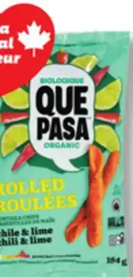 IGA QUE PASA ORGANIC CHIPS, TORTILLA CHIPS OR TACO SHELLS offer
