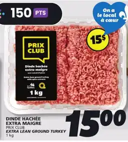 IGA PRIX CLUB EXTRA LEAN GROUND TURKEY offer