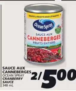 IGA OCEAN SPRAY CRANBERRY SAUCE offer