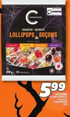IGA COMPLIMENTS Assortis LOLLIPOPS offer