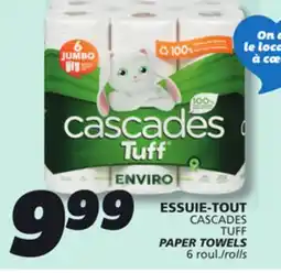 IGA CASCADES TUFF PAPER TOWELS offer