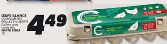 IGA COMPLIMENTS WHITE EGGS offer