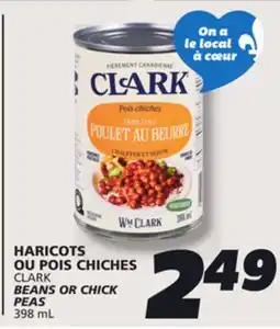 IGA CLARK BEANS OR CHICK PEAS offer