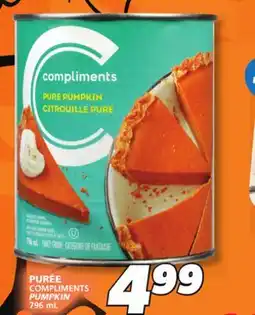 IGA COMPLIMENTS PUMPKIN offer