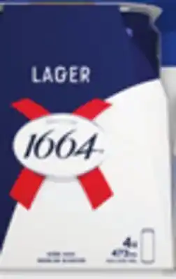 IGA 1664 LAGER BEER offer