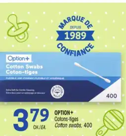 Uniprix OPTION+ Cotons-tiges/Cotton swabs offer