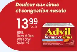 Uniprix ADVIL Rhume et Sinus/Cold & Sinus Caplets offer