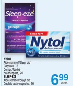 Uniprix NYTOL Aide-sommeil/Sleep aid SLEEP-EZE Aide-sommeil/Sleep aid offer