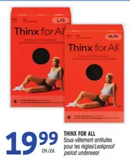 Uniprix THINX FOR ALL Sous-vêtement antifuites pour les règles/Leakproof period underwear offer