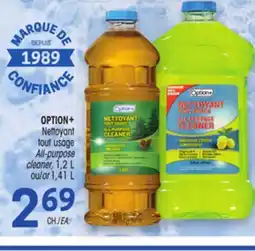 Uniprix OPTION+ Nettoyant tout usage / All-purpose cleaner offer