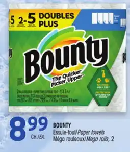 Uniprix BOUNTY Essuie-tout/Paper towels Méga rouleaux/Mega rolls offer