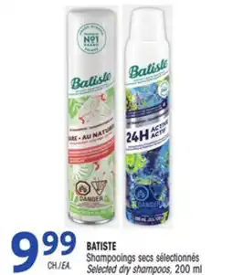 Uniprix BATISTE Shampooings secs sélectionnés / Selected dry shampoos offer
