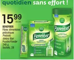 Uniprix BENEFIBER Fibres alimentaires prébiotiques/ Prebiotic dietary fiber Poudre/Powder offer