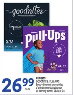 Uniprix HUGGIES GOODNITES, PULL-UPS Sous-vêtements ou culottes d'entraînement/Underwear or training pants offer