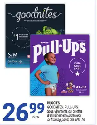 Uniprix HUGGIES GOODNITES, PULL-UPS Sous-vêtements ou culottes d'entraînement/Underwear or training pants offer