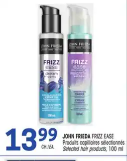 Uniprix JOHN FRIEDA FRIZZ EASE Produits capillaires sélectionnés / Selected hair products offer