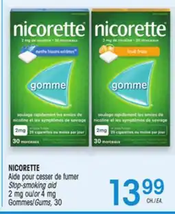 Uniprix NICORETTE Aide pour cesser de fumer Gommes / Stop-smoking aid Gums offer