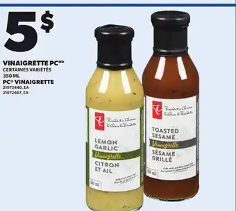 Provigo PC VINAIGRETTE, 350 ML offer