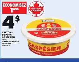 Provigo GASPESIEN PORK CRETONS, 175 G offer