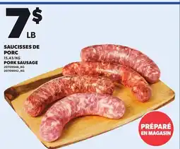 Provigo PORK SAUSAGE offer