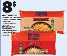Provigo BEN'S ORIGINAL CONVERTED WHOLE GRAIN OR LONG GRAIN RICE, 1,6/2,2 KG offer