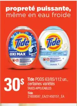 Provigo TIDE PODS 63/85/112 UN offer
