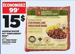 Provigo PC FREE FROM GROUND LAMB, 454 G offer