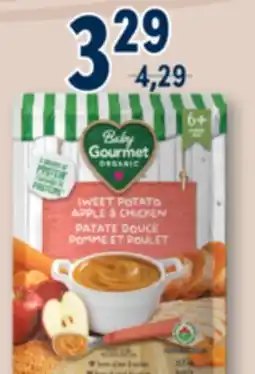 Familiprix BABY GOURMET Baby foods fruits and vegetables, 128 ml offer