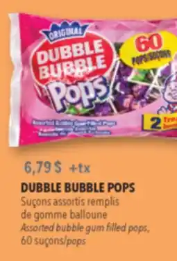 Familiprix Dubble Bubble Pops, Assorted bubble gum filled pops, 60 pops offer