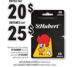 Familiprix ST-HUBERT gift card offer