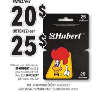 Familiprix ST-HUBERT gift card offer