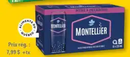 Familiprix BUBLY,Sparkling water, 12x 355ml, MONTELLIER, Carbonated natural spring water, 10x 355ml offer