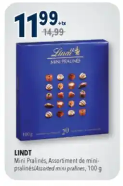 Familiprix LINDT Assorted mini pralines, 100g offer